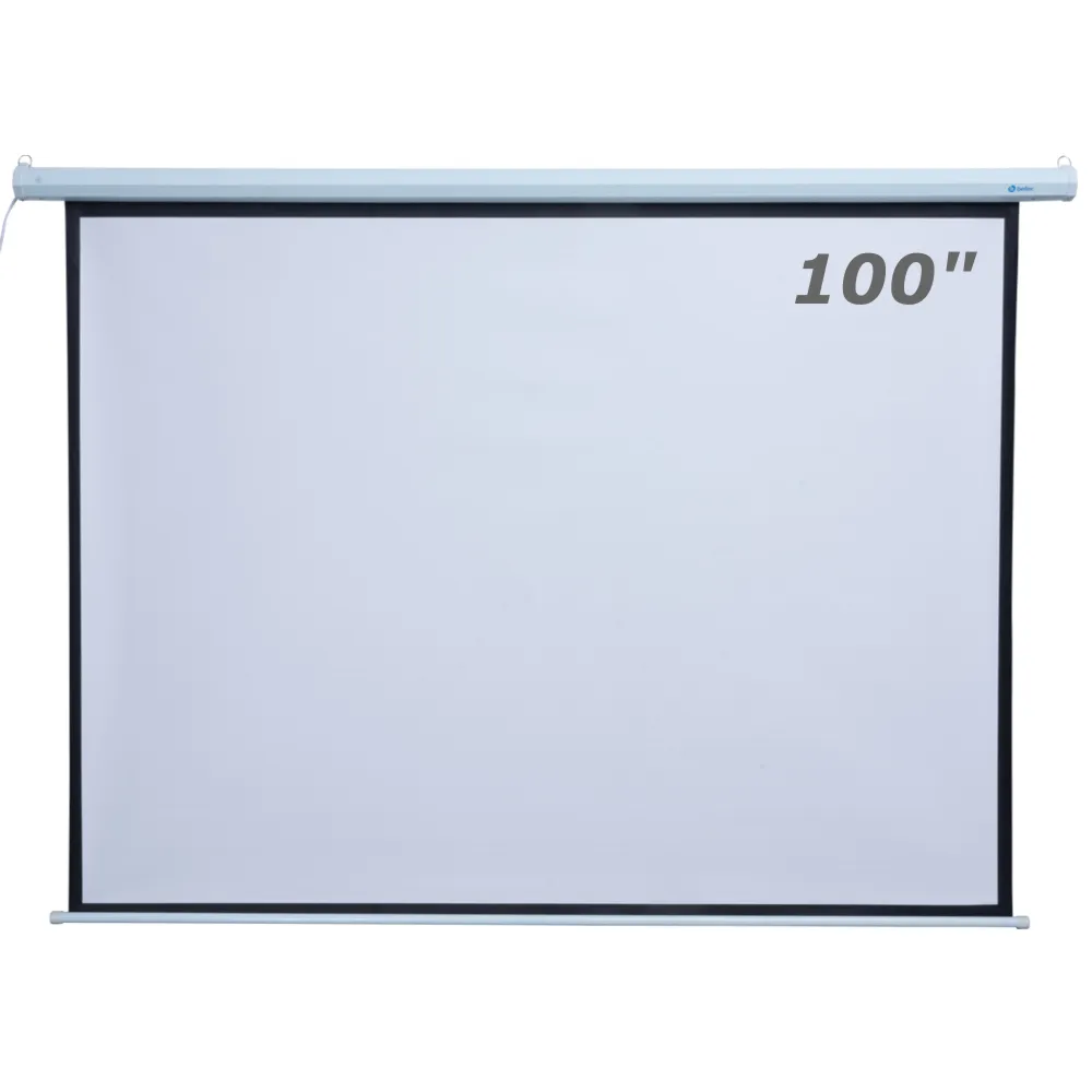 Tela electronica com remote para projeção 180X180CM (100 Polegadas)