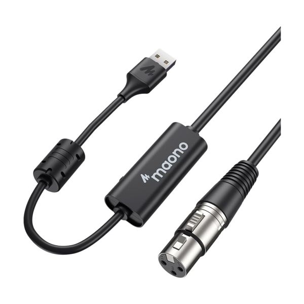 Cabo de microfone Maono AU-XU01 10FT USB para XLR